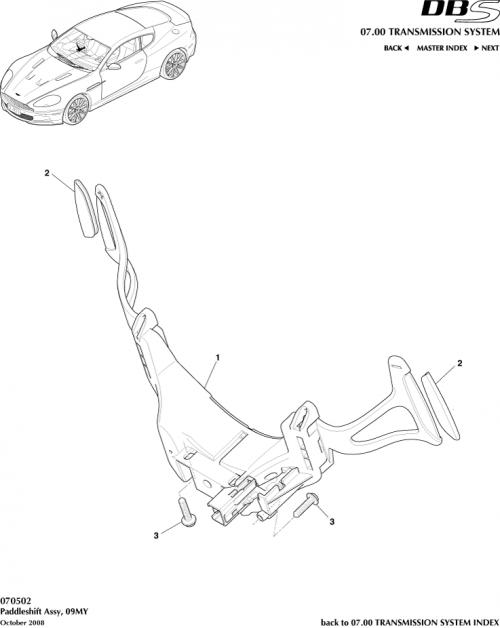 Part Diagram for Aston Martin CD33-83-10140