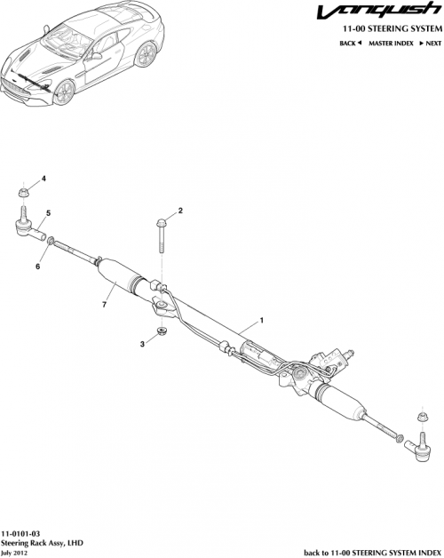 Part Diagram for Aston Martin CD33-3200-AA
