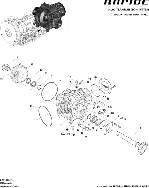 Part Diagram for Aston Martin AD43-4200-CA