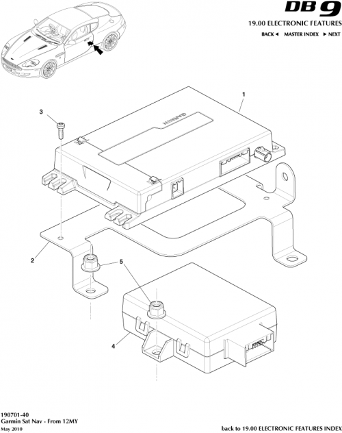 Part Diagram for Aston Martin CG43-10E887-EE