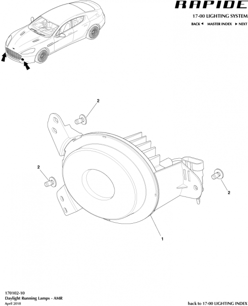 Part Diagram for Aston Martin HD3Y-13D272-AA