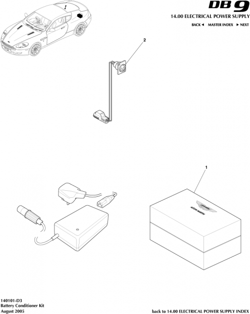 Part Diagram for Aston Martin 4G43-10C650-BB