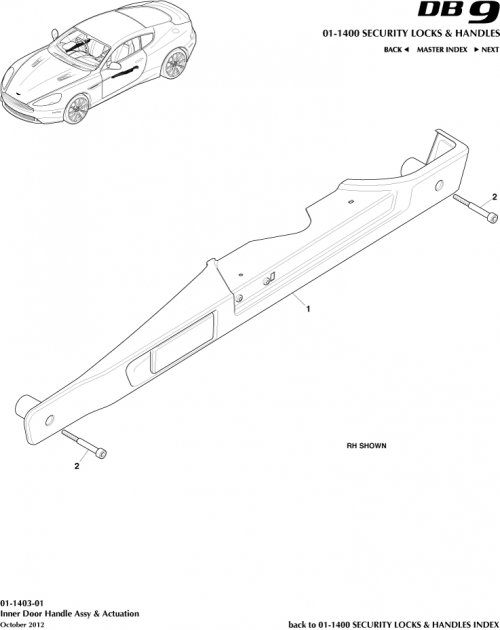 Part Diagram for Aston Martin BG33-22615-AA