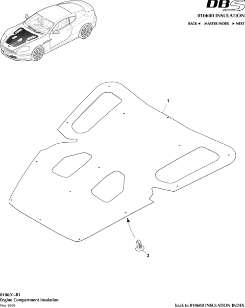 Part Diagram for Aston Martin 8D33-16738-AC