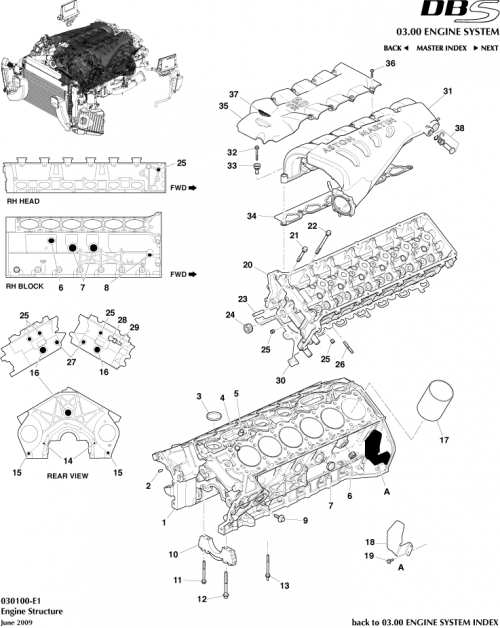 Part Diagram for Aston Martin 8D33-9424-DB