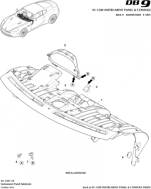 Part Diagram for Aston Martin GG33-C04304-AAW