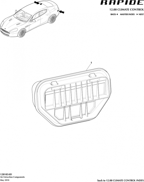 Part Diagram for Aston Martin 2U5A-B280B63-AA