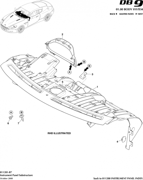 Part Diagram for Aston Martin 77-84981