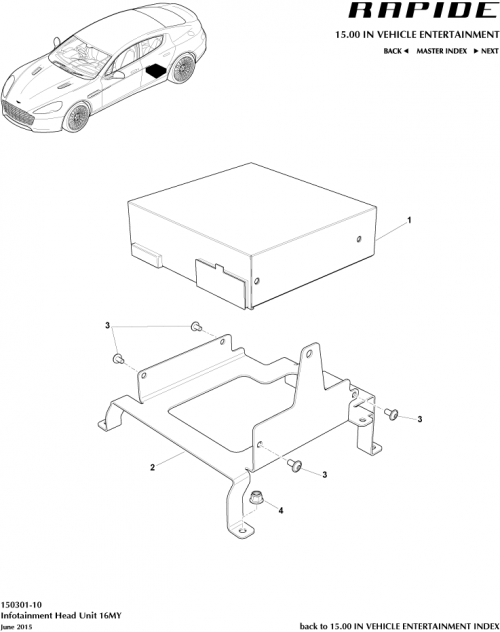 Part Diagram for Aston Martin GD43-10E887-AB