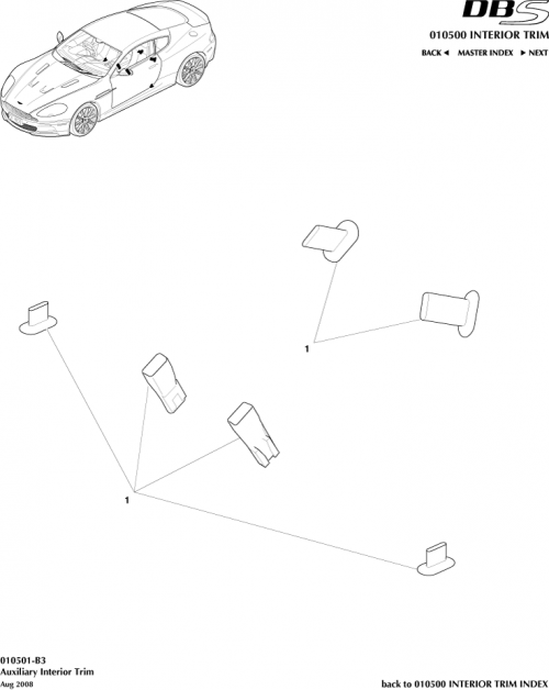 Part Diagram for Aston Martin SY9Y-04317-CCW