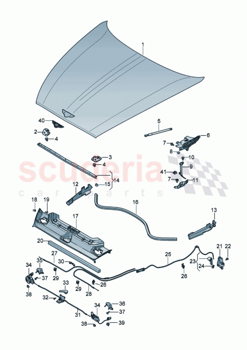 Part Diagram for Bentley 3SA823509