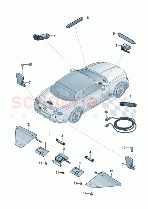 Part Diagram for Bentley 971035225C