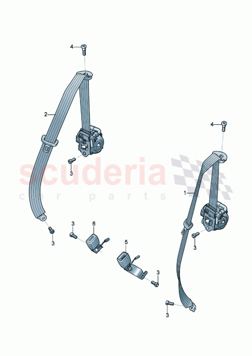Part Diagram for Bentley 3SD 857 740 P