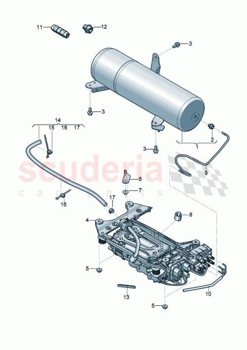 Part Diagram for Bentley 3SA616141A