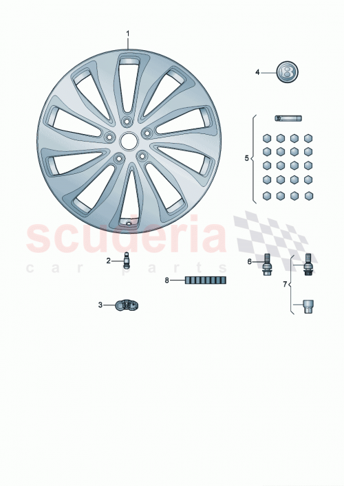 Part Diagram for Bentley 3SA601025FC