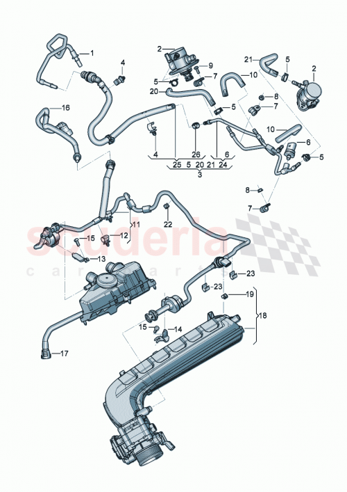 Part Diagram for Bentley 07P133322L