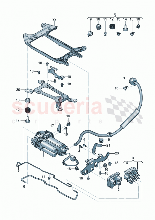 Part Diagram for Bentley 3SA698030
