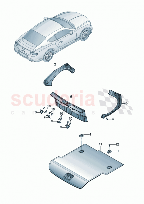Part Diagram for Bentley 3SD853596G