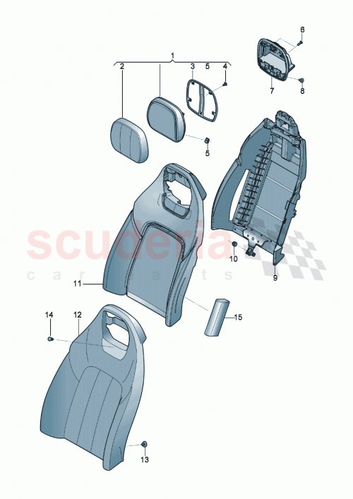 Part Diagram for Bentley 3SD885805AF