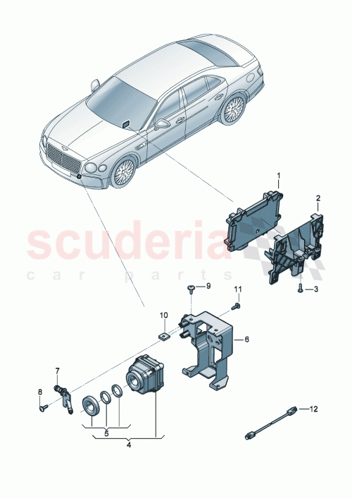 Part Diagram for Bentley 3SE807383