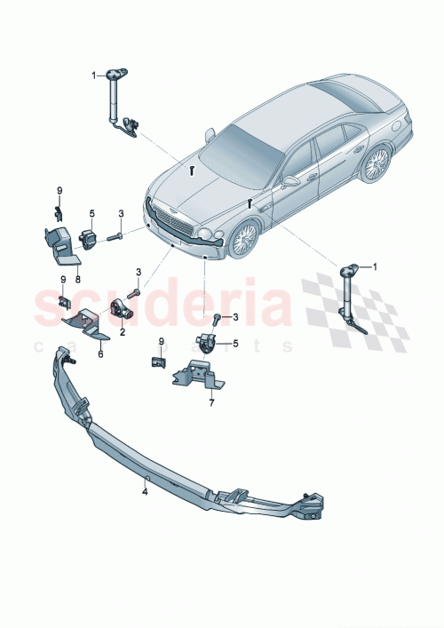 Part Diagram for Bentley 3SE807461