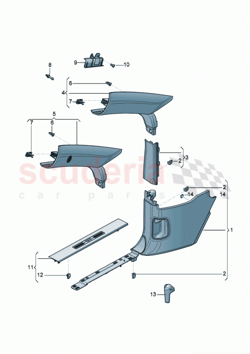 Part Diagram for Bentley 3SE867191