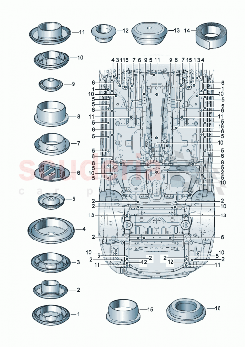 Part Diagram for Bentley 7L0899191
