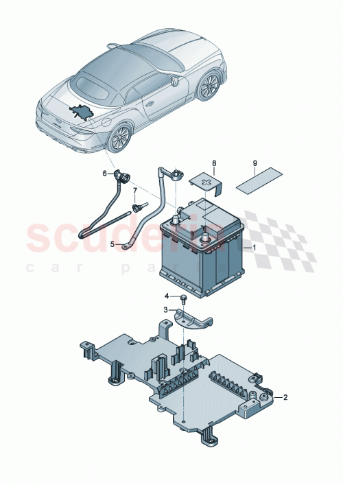 Part Diagram for Bentley 95C915105D