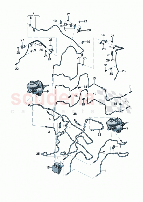 Part Diagram for Bentley 976 614 717 A