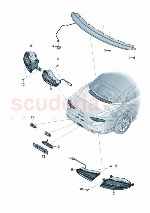 Part Diagram for Bentley 3SD 945 096 Q