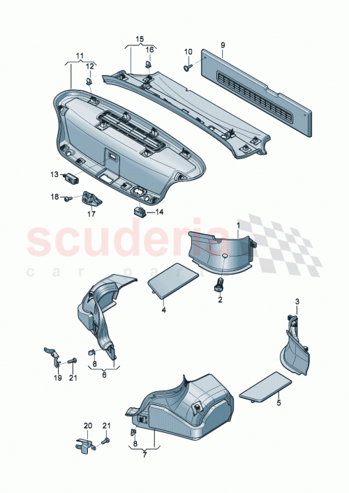 Part Diagram for Bentley 3SD867601AR