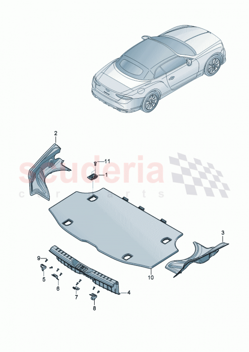 Part Diagram for Bentley 3SD864854