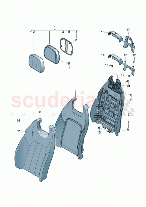Part Diagram for Bentley 3SD 885 805 CN
