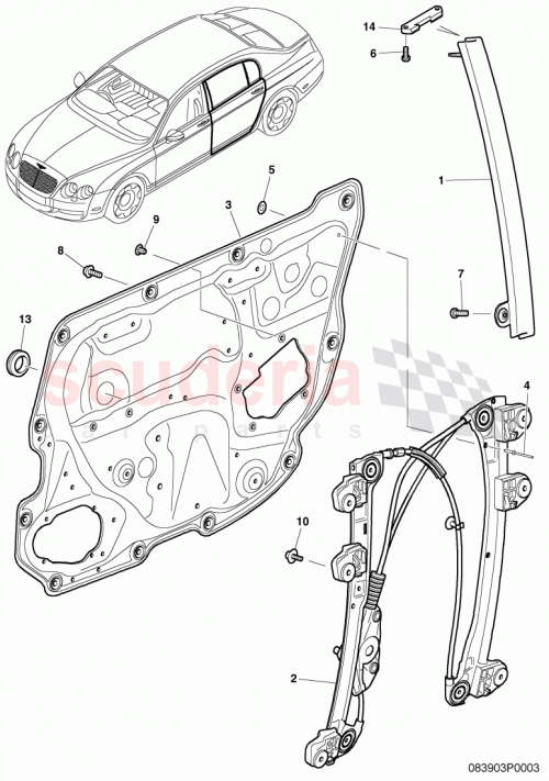 Part Diagram for Bentley 3W5839462D