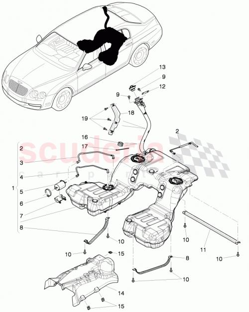Part Diagram for Bentley 3W8 201 511 C