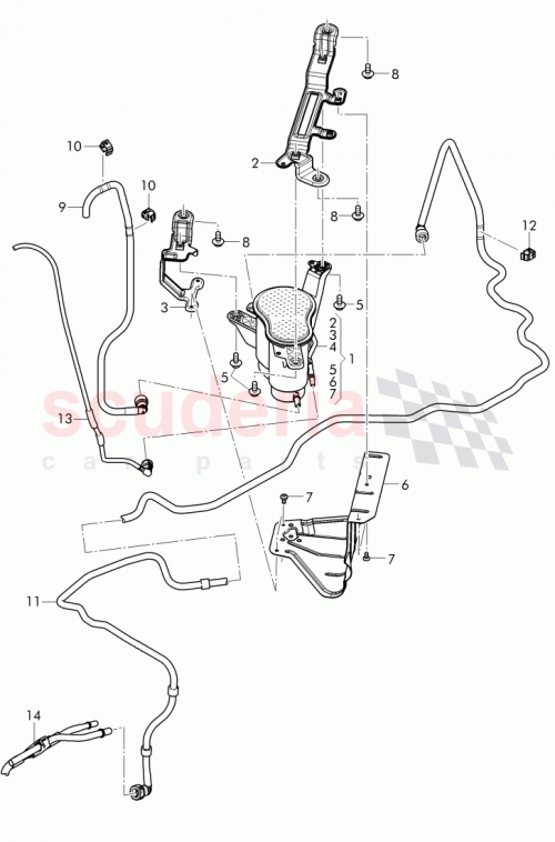 Part Diagram for Bentley 4M0 201 995 K