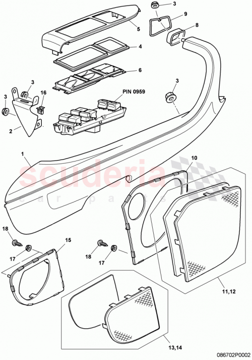 Part Diagram for Bentley 3W0 867 164