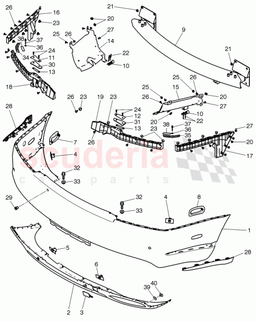 Part Diagram for Bentley 3W3 807 499 D