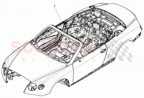 Part Diagram for Bentley 3W7 800 401 BK