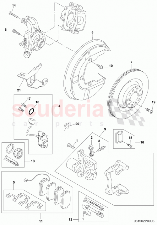 Part Diagram for Bentley 4E0615601L