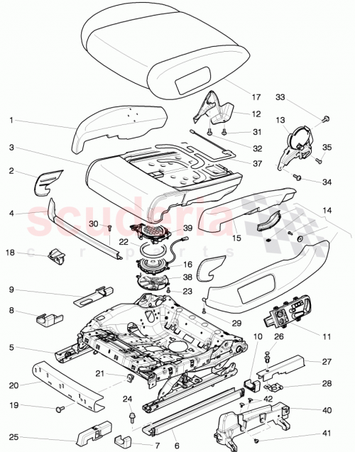 Part Diagram for Bentley 3W3881106A