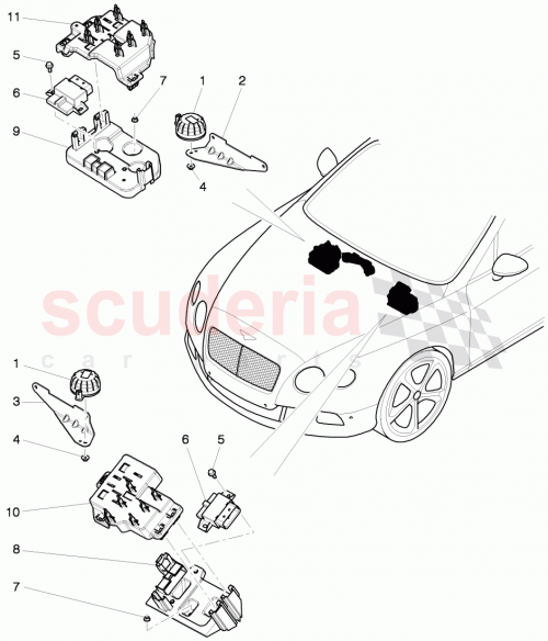 Part Diagram for Bentley 3W1 907 361 A