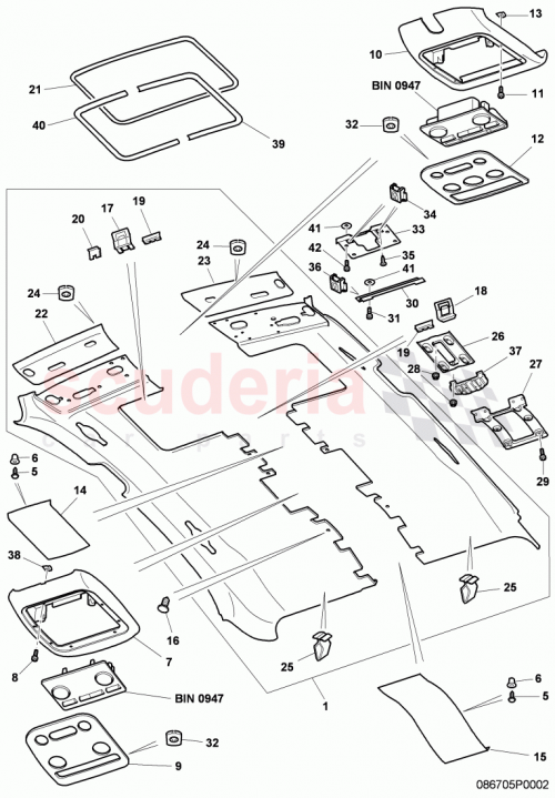 Part Diagram for Bentley N0128551