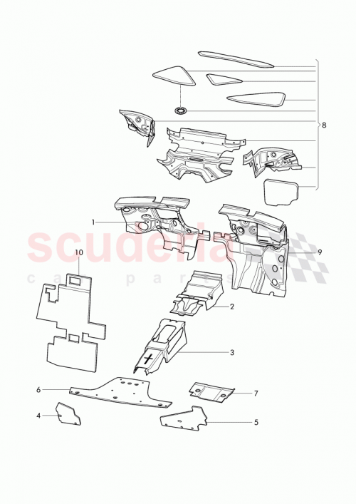 Part Diagram for Bentley 3W8863778