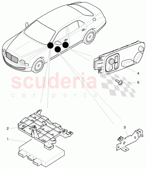 Part Diagram for Bentley 8T0959730