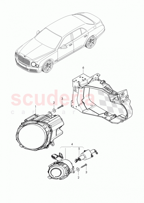 Part Diagram for Bentley 3Y1 941 018 P