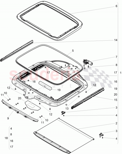 Part Diagram for Bentley 3Y5 877 282 A