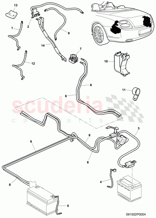 Part Diagram for Bentley 3W7971109A