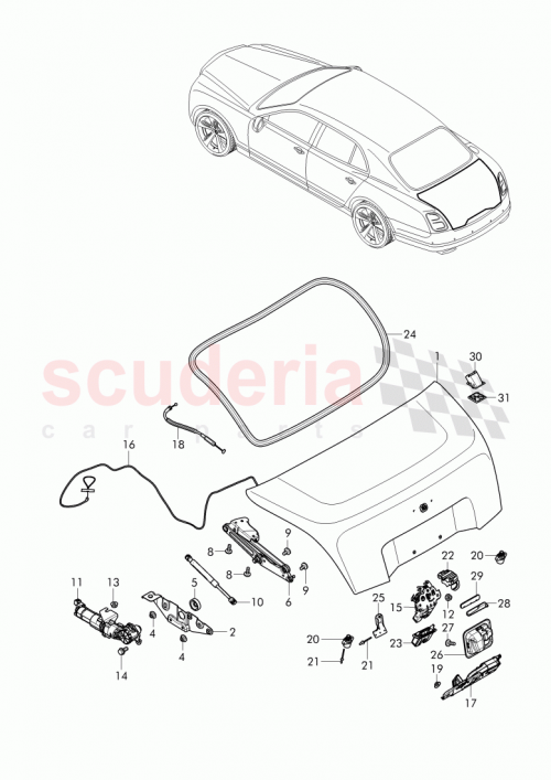 Part Diagram for Bentley 3Y0 827 550 D