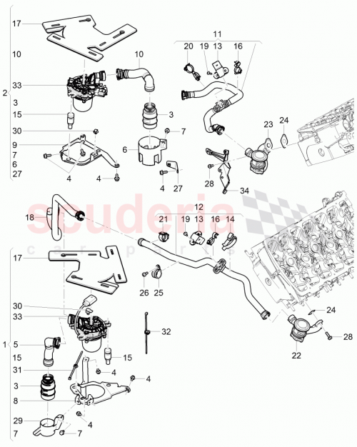 Part Diagram for Bentley 3W0131085P
